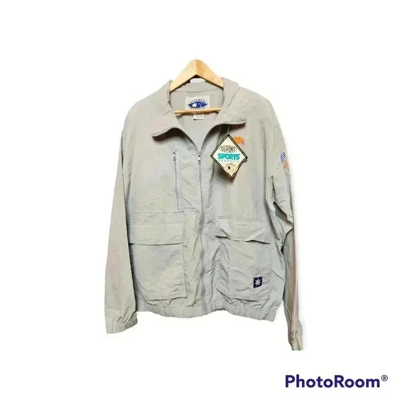 Vintage Starbus golf nylon jacket NWT windbreaker Dupont Medium unisex - Picture 1 of 7